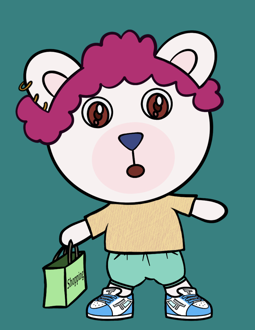 Best Polygon NFT Collection on Opensea - Jolly Teddy Party #104