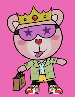 Best Polygon NFT Collection on Opensea - Jolly Teddy Party #1201