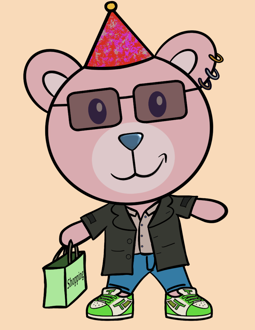 Best Polygon NFT Collection on Opensea - Jolly Teddy Party #1211