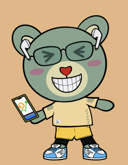 Best Polygon NFT Collection on Opensea - Jolly Teddy Party #1214