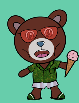 Best Polygon NFT Collection on Opensea - Jolly Teddy Party #1217