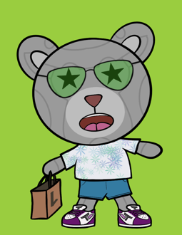 Best Polygon NFT Collection on Opensea - Jolly Teddy Party #1229