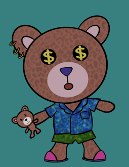 Best Polygon NFT Collection on Opensea - Jolly Teddy Party #1238