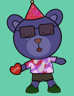 Best Polygon NFT Collection on Opensea - Jolly Teddy Party #1254