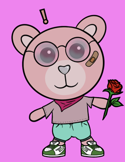 Best Polygon NFT Collection on Opensea - Jolly Teddy Party #1258