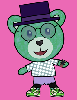 Best Polygon NFT Collection on Opensea - Jolly Teddy Party #1260