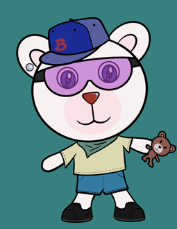 Best Polygon NFT Collection on Opensea - Jolly Teddy Party #1265