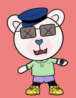 Best Polygon NFT Collection on Opensea - Jolly Teddy Party #1267