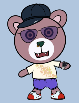 Best Polygon NFT Collection on Opensea - Jolly Teddy Party #1268