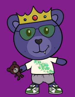 Best Polygon NFT Collection on Opensea - Jolly Teddy Party #1285