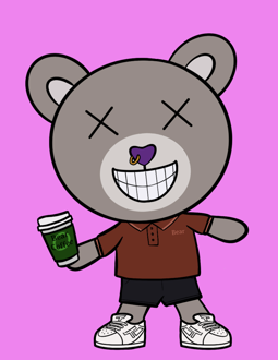 Best Polygon NFT Collection on Opensea - Jolly Teddy Party #1289