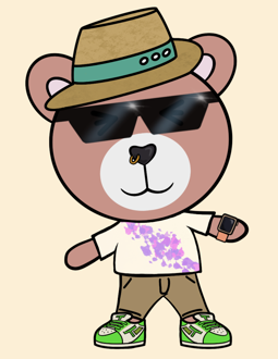 Best Polygon NFT Collection on Opensea - Jolly Teddy Party #1298