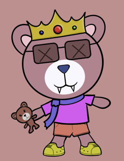 Best Polygon NFT Collection on Opensea - Jolly Teddy Party #1357