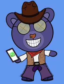 Best Polygon NFT Collection on Opensea - Jolly Teddy Party #1363