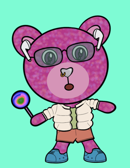 Best Polygon NFT Collection on Opensea - Jolly Teddy Party #1372