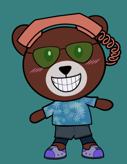 Best Polygon NFT Collection on Opensea - Jolly Teddy Party #1373