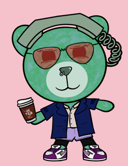 Best Polygon NFT Collection on Opensea - Jolly Teddy Party #139
