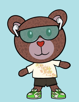 Best Polygon NFT Collection on Opensea - Jolly Teddy Party #1390