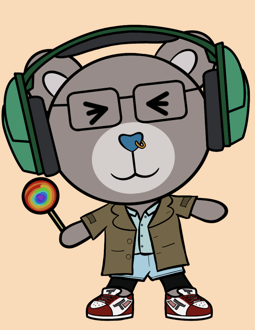 Best Polygon NFT Collection on Opensea - Jolly Teddy Party #1506