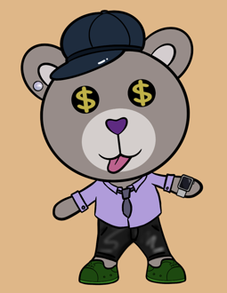Best Polygon NFT Collection on Opensea - Jolly Teddy Party #1510
