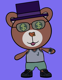 Best Polygon NFT Collection on Opensea - Jolly Teddy Party #1517