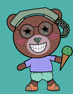 Best Polygon NFT Collection on Opensea - Jolly Teddy Party #1543