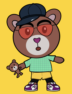 Best Polygon NFT Collection on Opensea - Jolly Teddy Party #1544