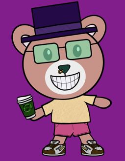 Best Polygon NFT Collection on Opensea - Jolly Teddy Party #1652