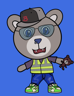 Best Polygon NFT Collection on Opensea - Jolly Teddy Party #1656