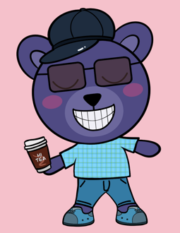 Best Polygon NFT Collection on Opensea - Jolly Teddy Party #1668