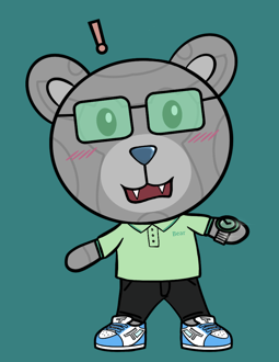 Best Polygon NFT Collection on Opensea - Jolly Teddy Party #1672