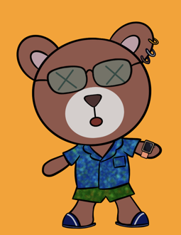 Best Polygon NFT Collection on Opensea - Jolly Teddy Party #1673