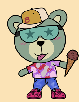 Best Polygon NFT Collection on Opensea - Jolly Teddy Party #1689