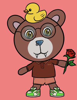Best Polygon NFT Collection on Opensea - Jolly Teddy Party #1716