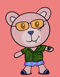 Best Polygon NFT Collection on Opensea - Jolly Teddy Party #1724