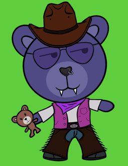 Best Polygon NFT Collection on Opensea - Jolly Teddy Party #1736