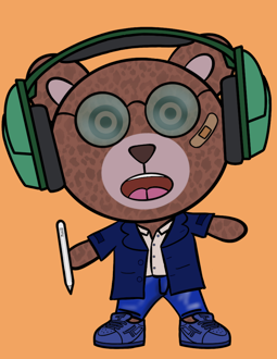 Best Polygon NFT Collection on Opensea - Jolly Teddy Party #1763