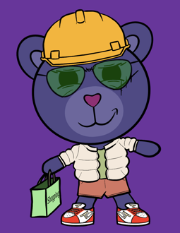 Best Polygon NFT Collection on Opensea - Jolly Teddy Party #1786