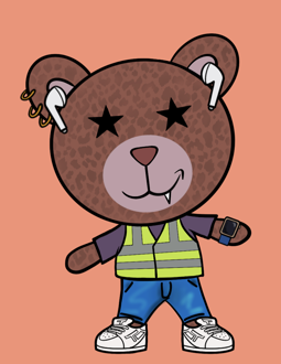 Best Polygon NFT Collection on Opensea - Jolly Teddy Party #1798