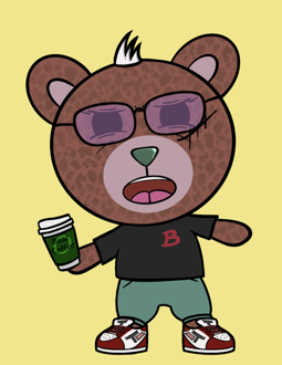 Best Polygon NFT Collection on Opensea - Jolly Teddy Party #1817