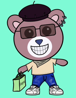 Best Polygon NFT Collection on Opensea - Jolly Teddy Party #1818
