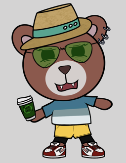 Best Polygon NFT Collection on Opensea - Jolly Teddy Party #1825
