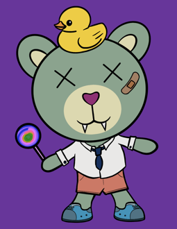 Best Polygon NFT Collection on Opensea - Jolly Teddy Party #1835