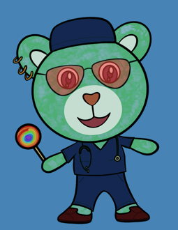 Best Polygon NFT Collection on Opensea - Jolly Teddy Party #1847