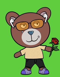 Best Polygon NFT Collection on Opensea - Jolly Teddy Party #1857