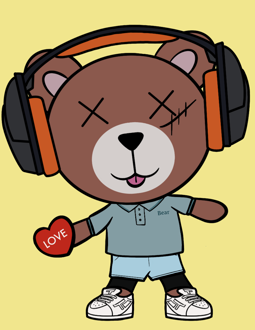 Best Polygon NFT Collection on Opensea - Jolly Teddy Party #1858