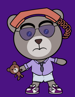 Best Polygon NFT Collection on Opensea - Jolly Teddy Party #1865