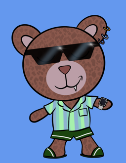 Best Polygon NFT Collection on Opensea - Jolly Teddy Party #1866