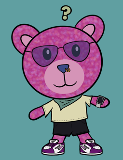 Best Polygon NFT Collection on Opensea - Jolly Teddy Party #1869