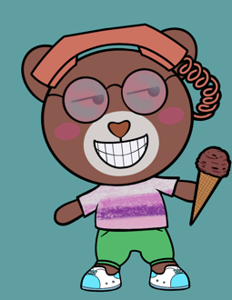 Best Polygon NFT Collection on Opensea - Jolly Teddy Party #1876